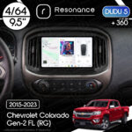 Магнітола Chevrolet Colorado Gen-2 FL (RG) (2015-2023) DUDU 5 9.5" QLED, 4/64, 360