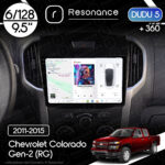 Магнітола Chevrolet Colorado Gen-2 (RG) (2011-2015) DUDU 5 9.5" QLED, 6/128, 360