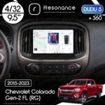 Магнітола Chevrolet Colorado Gen-2 FL (RG) (2015-2023) DUDU 5 9.5" QLED, 4/32, 360