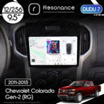 Магнітола Chevrolet Colorado Gen-2 (RG) (2011-2015) DUDU 7 9.5" 2K QLED, 12/256