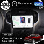Магнітола Chevrolet Colorado Gen-2 (RG) (2011-2015) DUDU 7 9.5" 2K QLED, 6/64, 360