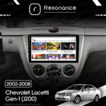 Магнітола Chevrolet Lacetti Gen-1 hatchback (J200) (2002-2008) [Кондиціонер, Silver, C] 9”Resonance Ultra M4 4/32, 9" QLED - Зображення 6