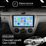Магнітола Chevrolet Lacetti Gen-1 hatchback (J200) (2002-2008) [Кондиціонер, Silver, C] 9”Resonance Ultra T100 2/32, 9" IPS - Зображення 10