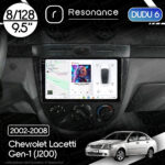 Магнітола Chevrolet Lacetti Gen-1 hatchback (J200) (2002-2008) [Кондиціонер, Black, C] 9”DUDU 6 9.5" 2K QLED, 8/128