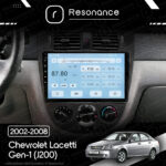Магнітола Chevrolet Lacetti Gen-1 sedan (J200) (2002-2008) [Кондиціонер, Black, B] 10”Resonance Ultra T100 2/32, 10" IPS (CarPlay) - Зображення 7