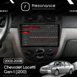 Магнітола Chevrolet Lacetti Gen-1 sedan (J200) (2002-2008) [Кондиціонер, Black, B] 10”Resonance Ultra T100 2/32, 10" IPS (CarPlay) - Зображення 8