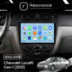 Магнітола Chevrolet Lacetti Gen-1 sedan (J200) (2002-2008) [Кондиціонер, Black, B] 10”Resonance Ultra T100 2/32, 10" IPS (CarPlay) - Зображення 10