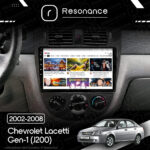 Магнітола Chevrolet Lacetti Gen-1 sedan (J200) (2002-2008) [Кондиціонер, Black, B] 10”Resonance Ultra M2 2/32, 10" QLED - Зображення 6