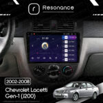 Магнітола Chevrolet Lacetti Gen-1 sedan (J200) (2002-2008) [Кондиціонер, Black, B] 10”Resonance Ultra M2 2/32,10.36" 2K QLED - Зображення 8