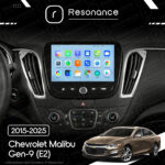 Магнітола Chevrolet Malibu Gen-9 (E2) (2015-2025) Resonance Ultra T100 2/32, 9" IPS (CarPlay) - Зображення 10