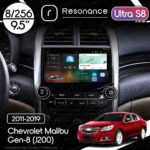 Магнітола Chevrolet Malibu Gen-8 (V300) (2011-2019) [with buttons] Resonance Ultra S8 (7870) 8/256, 9.5" 2K QLED, 360