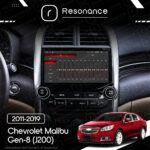 Магнітола Chevrolet Malibu Gen-8 (V300) (2011-2019) [with buttons] Resonance Ultra T100 2/32, 9" IPS (CarPlay) - Зображення 8