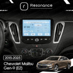 Магнітола Chevrolet Malibu Gen-9 (E2) (2015-2025) Resonance Ultra T100 2/32, 9" IPS (CarPlay) - Зображення 7
