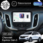 Магнітола Chevrolet Equinox Gen-3 (2017-2022) DUDU 5 9.5" QLED, 4/32
