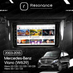 Магнітола Mercedes-Benz Viano (W639) (2003-2015) [кути на штатній - прямі] Resonance Ultra M2 2/32, 9" QLED - Зображення 6