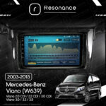 Магнітола Mercedes-Benz Viano (W639) (2003-2015) [кути на штатній - прямі] Resonance Ultra M2 2/32, 9" QLED - Зображення 8
