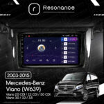 Магнітола Mercedes-Benz Viano (W639) (2003-2015) [кути на штатній - прямі] Resonance Ultra M2 2/32, 9" QLED - Зображення 9