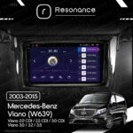 Магнітола Mercedes-Benz Viano (W639) (2003-2015) [кути на штатній - прямі] Resonance Ultra M2 2/32, 9.5" 2K QLED - Зображення 8