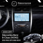 Магнітола Mercedes-Benz B-Class (W245 Low) B150 B160 B170 B180 B200 (2005-2011) Resonance Ultra T100 2/32, 9" IPS (CarPlay) - Зображення 7