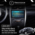 Магнітола Mercedes-Benz B-Class (W245 Low) B150 B160 B170 B180 B200 (2005-2011) Resonance Ultra M4 4/32, 9.5" 2K QLED - Зображення 9