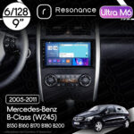 Магнітола Mercedes-Benz B-Class (W245 Low) B150 B160 B170 B180 B200 (2005-2011) Resonance Ultra M6 (7862) 6/128, 9" QLED, 360
