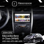 Магнітола Mercedes-Benz A-Class (W169 Low) A150 A160 A170 A180 A200 (2004-2012) Resonance Ultra M2 2/32, 9" QLED - Зображення 6