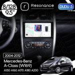 Магнітола Mercedes-Benz A-Class (W169 Low) A150 A160 A170 A180 A200 (2004-2012) DUDU 5 9.5" QLED, 8/128