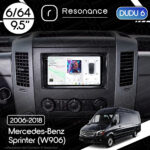 Магнітола Mercedes-Benz Sprinter (W906) (2006-2018) DUDU 6 9.5" 2K QLED, 6/64