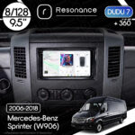 Магнітола Mercedes-Benz Sprinter (W906) (2006-2018) DUDU 7 9.5" 2K QLED, 8/128, 360