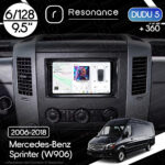 Магнітола Mercedes-Benz Sprinter (W906) (2006-2018) DUDU 5 9.5" QLED, 6/128, 360