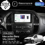Магнітола Mercedes-Benz Vito (W447) (2014-2023) DUDU 3 9" QLED, 4/64
