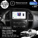 Магнітола Mercedes-Benz Vito (W447) (2014-2023) DUDU 7 9.5" 2K QLED, 8/128, 360