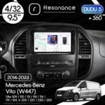 Магнітола Mercedes-Benz Vito (W447) (2014-2023) DUDU 5 9.5" QLED, 4/32, 361