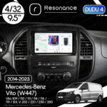 Магнітола Mercedes-Benz Vito (W447) (2014-2023) DUDU 4 9.5" QLED, 4/33