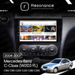 Магнітола Mercedes-Benz C-Class (W203 FL) C160 C180 C200 C230 C280 C350 (2004-2007) Resonance Ultra T100 2/32, 9" IPS (CarPlay) - Зображення 5