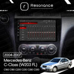Магнітола Mercedes-Benz C-Class (W203 FL) C160 C180 C200 C230 C280 C350 (2004-2007) Resonance Ultra T100 2/32, 9" IPS (CarPlay) - Зображення 7
