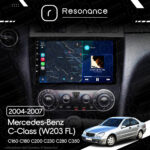 Магнітола Mercedes-Benz C-Class (W203 FL) C160 C180 C200 C230 C280 C350 (2004-2007) Resonance Ultra M2 2/32, 9" QLED - Зображення 6