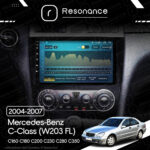 Магнітола Mercedes-Benz C-Class (W203 FL) C160 C180 C200 C230 C280 C350 (2004-2007) Resonance Ultra M2 2/32, 9" QLED - Зображення 7
