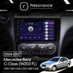 Магнітола Mercedes-Benz C-Class (W203 FL) C160 C180 C200 C230 C280 C350 (2004-2007) Resonance Ultra M2 2/32, 9" QLED - Зображення 8