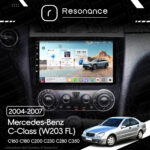 Магнітола Mercedes-Benz C-Class (W203 FL) C160 C180 C200 C230 C280 C350 (2004-2007) Resonance Ultra M2 2/32, 9" QLED - Зображення 10