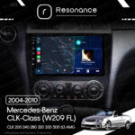 Магнітола Mercedes-Benz CLK-Class (W209 FL) CLK 200 240 280 320 350 500 63 AMG (2004-2010) Resonance Ultra M2 2/32, 9" QLED - Зображення 6