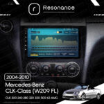 Магнітола Mercedes-Benz CLK-Class (W209 FL) CLK 200 240 280 320 350 500 63 AMG (2004-2010) Resonance Ultra M2 2/32, 9" QLED - Зображення 7