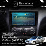 Магнітола Mercedes-Benz C-Class (W203 FL) C160 C180 C200 C230 C280 C350 (2004-2007) Resonance Ultra M2 2/32, 9.5" 2K QLED - Зображення 8