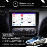 Магнітола Mercedes-Benz C-Class (W203 FL) C160 C180 C200 C230 C280 C350 (2004-2007) Resonance Ultra S6 (7870) 6/128, 9.5" 2K QLED, - Зображення 9