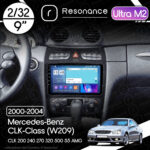 Магнітола Mercedes-Benz CLK-Class (W209) CLK 200 240 270 320 500 55 AMG (2000-2004) Resonance Ultra M2 2/32, 9" QLED