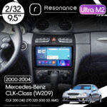 Магнітола Mercedes-Benz CLK-Class (W209) CLK 200 240 270 320 500 55 AMG (2000-2004) Resonance Ultra M2 2/32, 9.5" 2K QLED