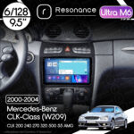 Магнітола Mercedes-Benz CLK-Class (W209) CLK 200 240 270 320 500 55 AMG (2000-2004) Resonance Ultra M6 (7862) 6/128, 9.5" 2K QLED,