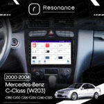 Магнітола Mercedes-Benz C-Class (W203) C180 С200 C220 С230 С240 С320 (2000-2004) Resonance Ultra M2 2/32, 9" QLED - Зображення 10