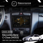 Магнітола Mercedes-Benz C-Class (W203) C180 С200 C220 С230 С240 С320 (2000-2004) Resonance Ultra S8 (7870) 8/256, 9.5" 2K QLED, - Зображення 7