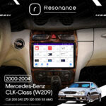 Магнітола Mercedes-Benz CLK-Class (W209) CLK 200 240 270 320 500 55 AMG (2000-2004) [Brown] Resonance Ultra M6 (7862) 6/128, 9.5" - Зображення 10